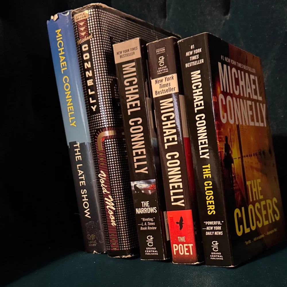 Michael Connelly Book Collection - Late Show, Void Moon, Narrows, Poet, Closers